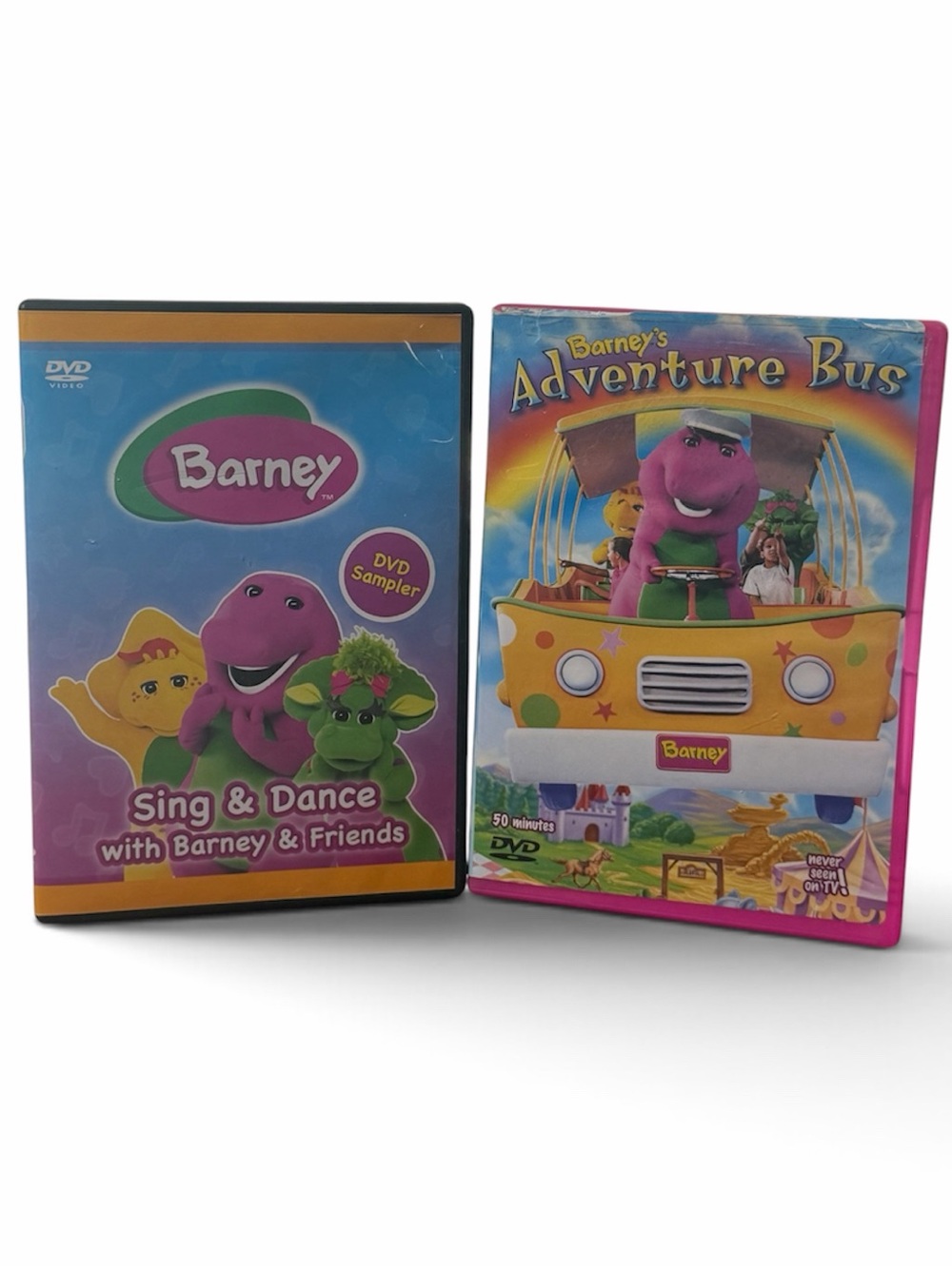 TESTED Barney Adventure Bus Sing and Dance DVD Movie Bundle Barney and Friends